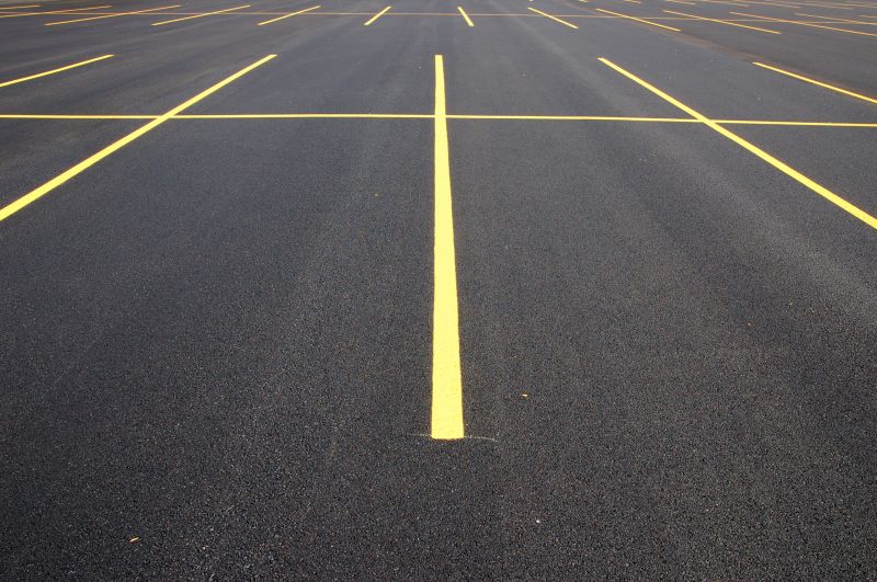 Line Marking on Parking Lot